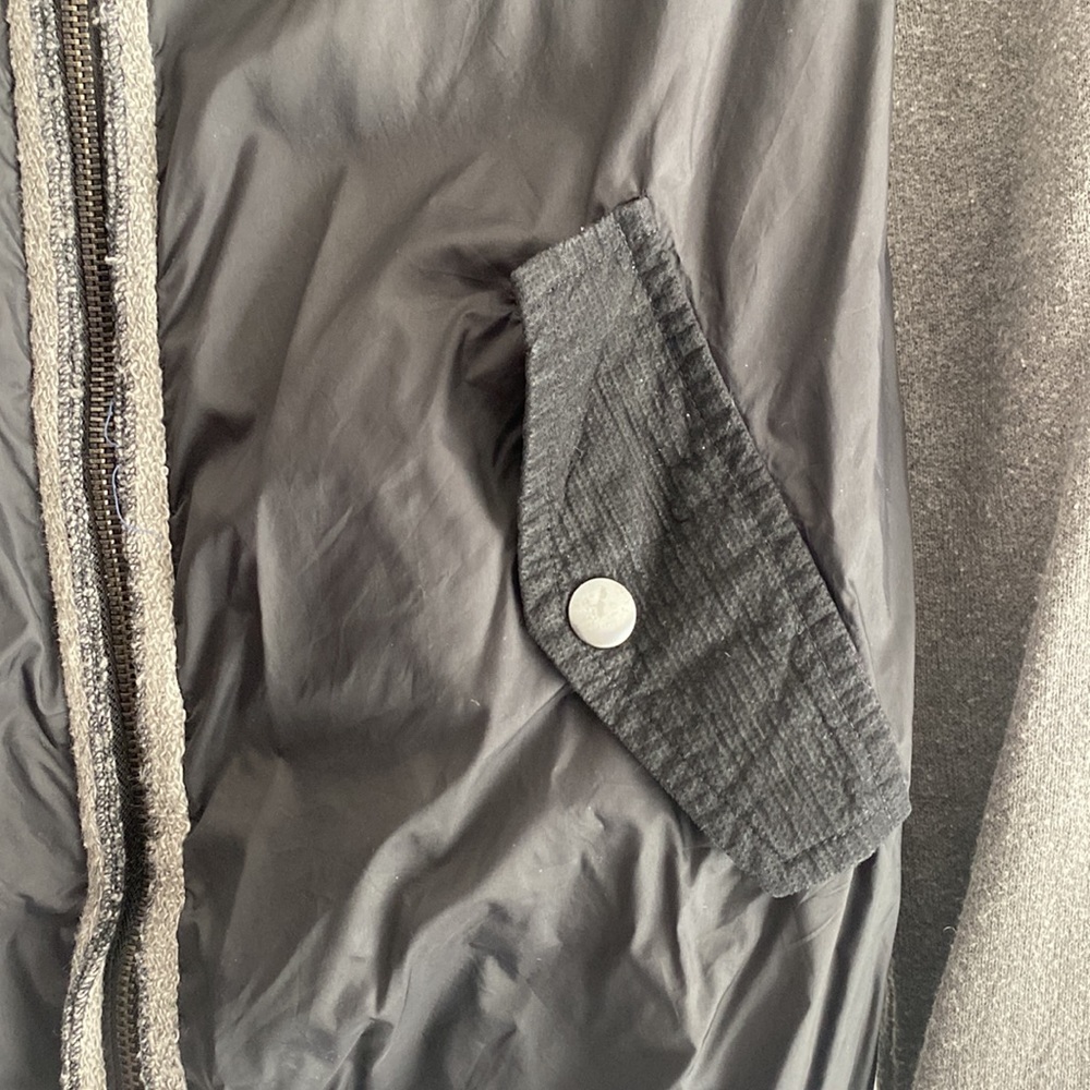 Free People black/gray hooded windbreaker jacket - Picture 4 of 15